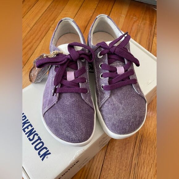 Birkenstock Kids Arran Canvas Sneaker Shoes purple (Brand New) size 30 EU 12 US - Picture 3 of 8